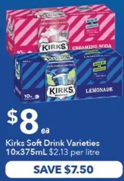 Ritchies Kirks Soft Drink Varieties offer