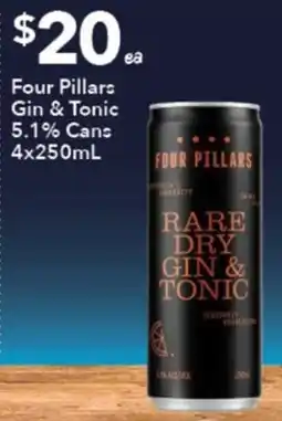 Ritchies Four Pillars Gin & Tonic offer