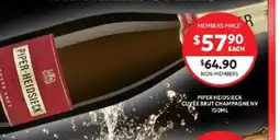 Harry Brown Piper-Heidsieck Cuvée Brut Champagne NV offer