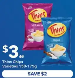 Ritchies Thins Chips Varieties offer