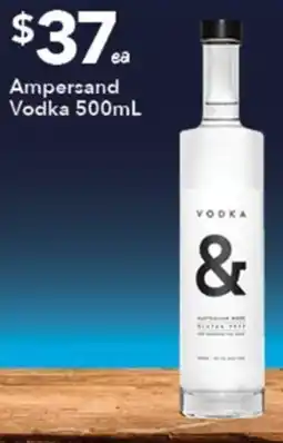 Ritchies Ampersand Vodka offer