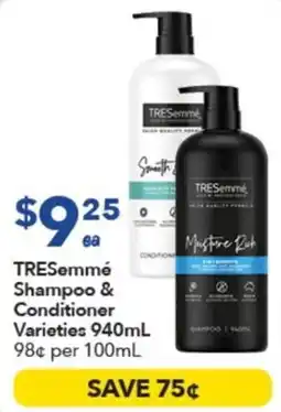 Ritchies TRESemmé Shampoo & Conditioner Varieties offer