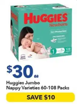 Ritchies Huggies Jumbo Nappy Varieties offer