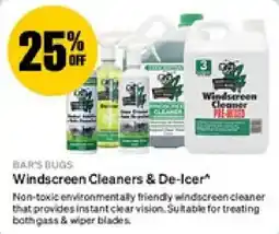 SuperCheap Auto Bar's Bugs Windscreen Cleaners & De-Icer offer