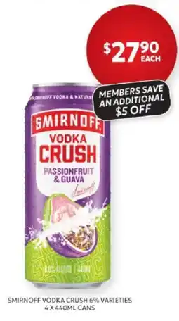 Harry Brown Smirnoff Vodka Crush offer
