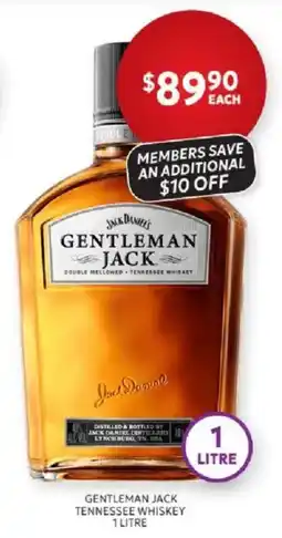 Harry Brown Gentleman Jack Tennessee Whiskey offer