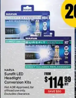 SuperCheap Auto Narva Surefit LED Headlight Conversion Kits offer