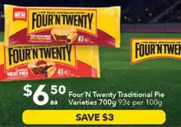 Ritchies Four'n Twenty Traditional Pie Varieties offer