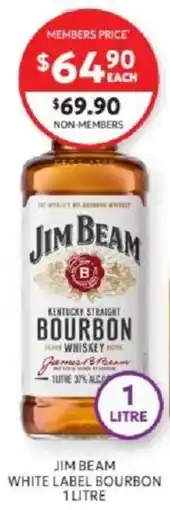 Harry Brown Jim Beam White Label Bourbon offer