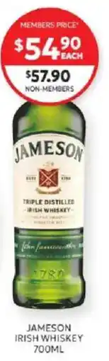 Harry Brown Jameson Irish Whiskey offer