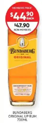 Harry Brown Bundaberg Original Up Rum offer