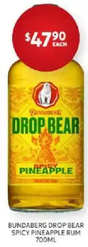 Harry Brown Bundaberg Drop Bear Spicy Pineapple Rum offer