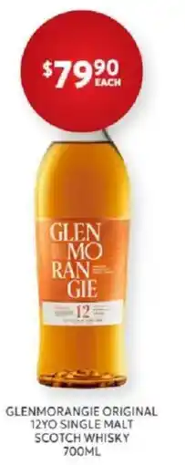 Harry Brown Glenmorangie Original 12YO Single Malt Scotch Whisky offer