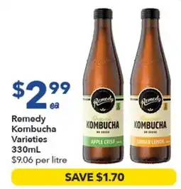 Ritchies Remedy Kombucha Varieties offer