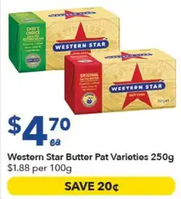 Ritchies Western Star Butter Pat Varieties offer
