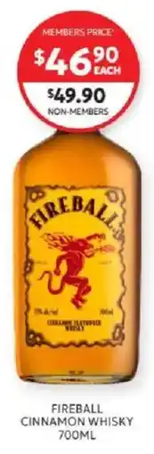 Harry Brown Fireball Cinnamon Whisky offer