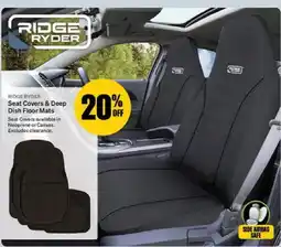 SuperCheap Auto Ridge Ryder Seat Covers & Deep Dish Floor Mats offer