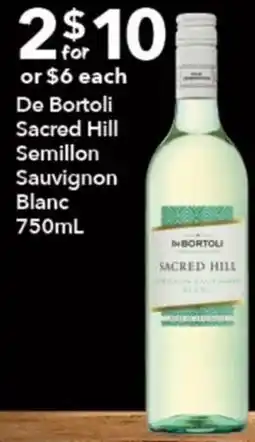 Ritchies De Bortoli Sacred Hill Semillon Sauvignon Blanc offer