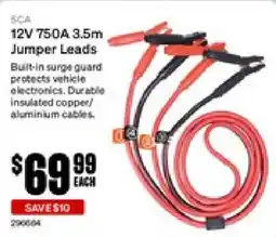 SuperCheap Auto SCA 12V 750A 3.5m Jumper Leads offer