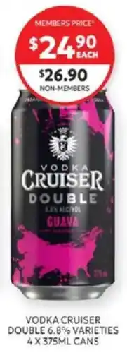 Harry Brown Vodka Cruiser Double Guava offer