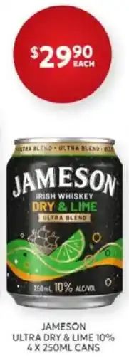 Harry Brown Jameson Ultra Dry & Lime 10% offer