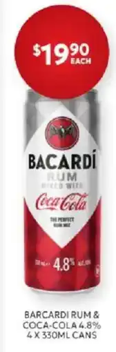 Harry Brown Bacardi Rum & Coca-Cola 4.8% offer