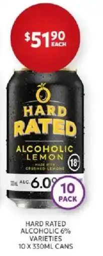 Harry Brown Hard Rated Alcoholic Lemon offer