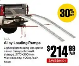 SuperCheap Auto SCA Alloy Loading Ramps offer