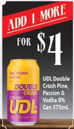 Ritchies UDL Double Crush Pine, Passion & Vodka offer