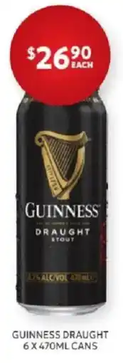 Harry Brown Guinness Draught offer