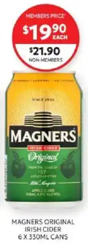Harry Brown Magners Original Irish Cider offer