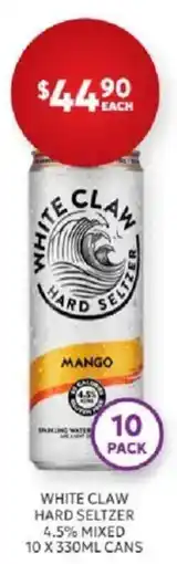 Harry Brown White Claw Hard Seltzer Mango offer