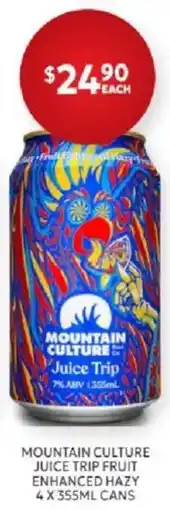 Harry Brown Mountain Culture Juice Trip Fruit Enhanced Hazy offer