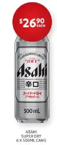 Harry Brown Asahi Super Dry offer
