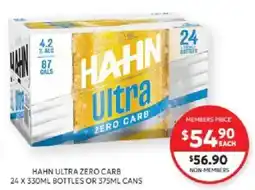 Harry Brown Hahn Ultra Zero Carb offer