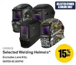 SuperCheap Auto Unimig Selected Welding Helmets offer
