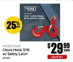 SuperCheap Auto Ridge Ryder Clevis Hook 7/16 w/ Safety Latch offer