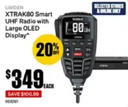 SuperCheap Auto Uniden XtraK80 Smart UHF Radio with Large OLED Display offer
