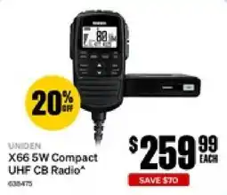 SuperCheap Auto Uniden X66 5W Compact UHF CB Radio offer