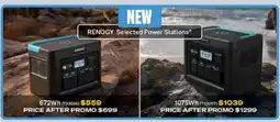 SuperCheap Auto Renogy Selected Power Stations offer