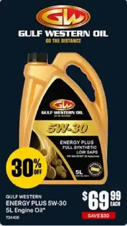SuperCheap Auto Gulf Western Energy Plus 5W-30 5L Engine Oil offer