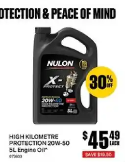 SuperCheap Auto Nulon High Kilometre Protection 20W-50 5L Engine Oil offer