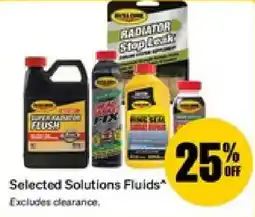 SuperCheap Auto Selected Solutions Fluids offer