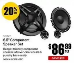 SuperCheap Auto Sony 6.5" Component Speaker Set offer