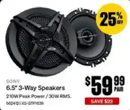 SuperCheap Auto Sony 6.5" 3-Way Speakers offer