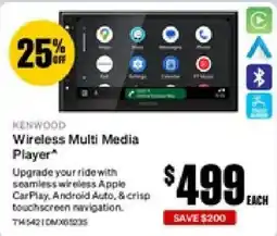 SuperCheap Auto Kenwood Wireless Multi Media Player offer