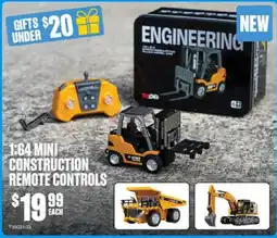 SuperCheap Auto 1:64 Mini Construction Remote Controls offer