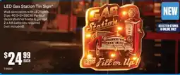 SuperCheap Auto LED Gas Station Tin Sign offer