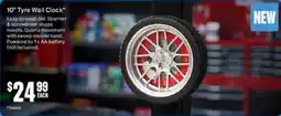 SuperCheap Auto 10" Tyre Wall Clock offer