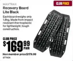 SuperCheap Auto Maxtrax Recovery Board Lite Black offer